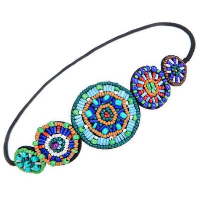 OUNONA Jeweled Headband for Women Elastic Circle Headband Hair Accessory for Hair Fashion Jewelry