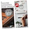 Outanaya 2pcs Shaving Foam for Men Shaving Bowl Shave Cream Cup Double Layer Shave Foaming Dish Stainless Steel Mug view 3