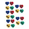 KALLORY 60pcs Heart Shape Eyeliner Pencil Sharpener Single Hole Eyebrow Sharpener Tool for Cosmetics Compact and Lightweight for for Makeup Artists and Daily Use view 1