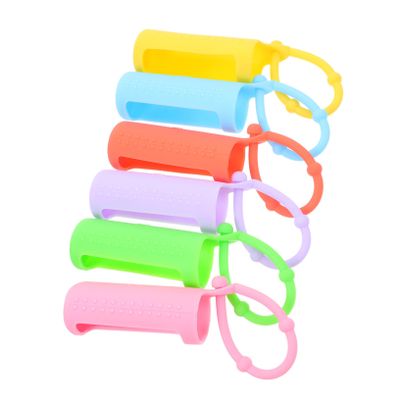 Beavorty 6pcs Essential Oil Roller Bottle Case Silicone Essential Oil Bottle Case Protective Cover for Travel
