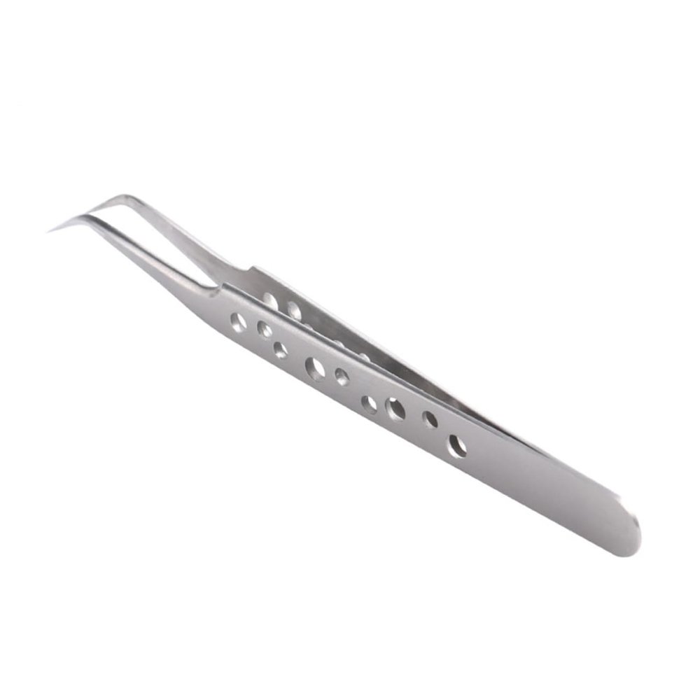 Beaupretty 2pcs Static Tweezers for Eyebrows Nails Non-magnetic Precision Tools for Professional Personal Use Lightweight Design Fine Tips for Easy Handling