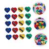 DOITOOL Heart Shape Single Hole Eyeliner and Eyebrow Pencil Sharpener 60pcs Makeup Tool Easy to Use for Artists and Makeup Lovers view 2