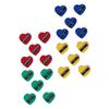 Angoily 60PCS Heart Shaped Single Hole Pencil Sharpener Set Makeup and Eyebrow Pencil Sharpeners for School and Office Supplies Portable Sharpening Tools view 1