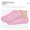 OUNONA 3 Pairs Moisturizing Foot Masks Socks for Dry Feet Non-Slip Cotton Blend Full Coverage view 3