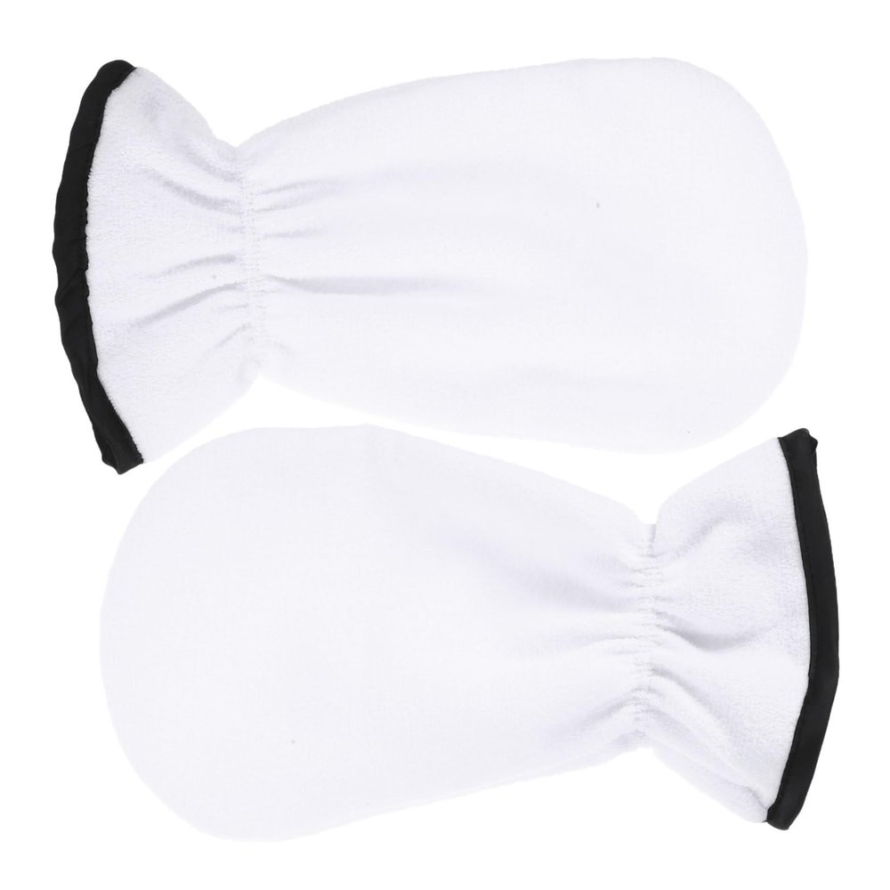 DEARMAMY Exfoliating Care Gloves for Hand Moisturizing 1 Pair Thermal Treatment SPA Mittens for Women Soft Hand Mask Mittens for Spa and Home Use