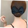 DEARMAMY 3pcs Lazy Hair Bun Maker Headbands for Women Adjustable Fabric Hairbands Bow Knot Design for Quick Hairstyles and Hair Accessories view 4