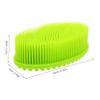 Abaodam Bath Silicone Brush Soft Scalp Massager for Newborns Toddlers Gentle Hair Cleaning Tool Ergonomic Grip for Comfortable Use for Bath Cradle Cap Care view 2