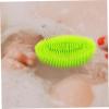 Abaodam Bath Silicone Brush Soft Scalp Massager for Newborns Toddlers Gentle Hair Cleaning Tool Ergonomic Grip for Comfortable Use for Bath Cradle Cap Care view 4