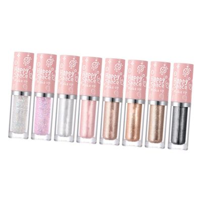 Beaupretty 8pcs Eyeshadow Palette Alternative Liquid Eyeshadow Glitter Palette for Women Makeup Tools