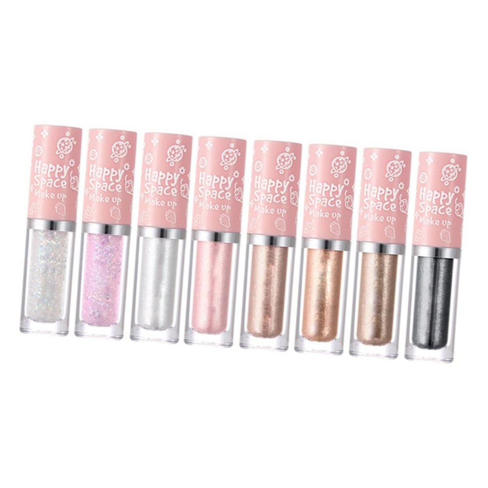 Beaupretty 8pcs Eyeshadow Palette Alternative Liquid Eyeshadow Glitter Palette for Women Makeup Tools