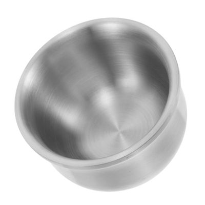 Outanaya Stainless Steel Shaving Soap Bowl for Men Lathering Mug for Cream and Foam Travel-friendly Design for Grooming Barber Shops