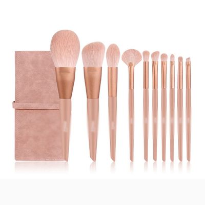 10 Makeup Brushes Set Full Set Of Brushes Blush Powder Eye Shadow Brush