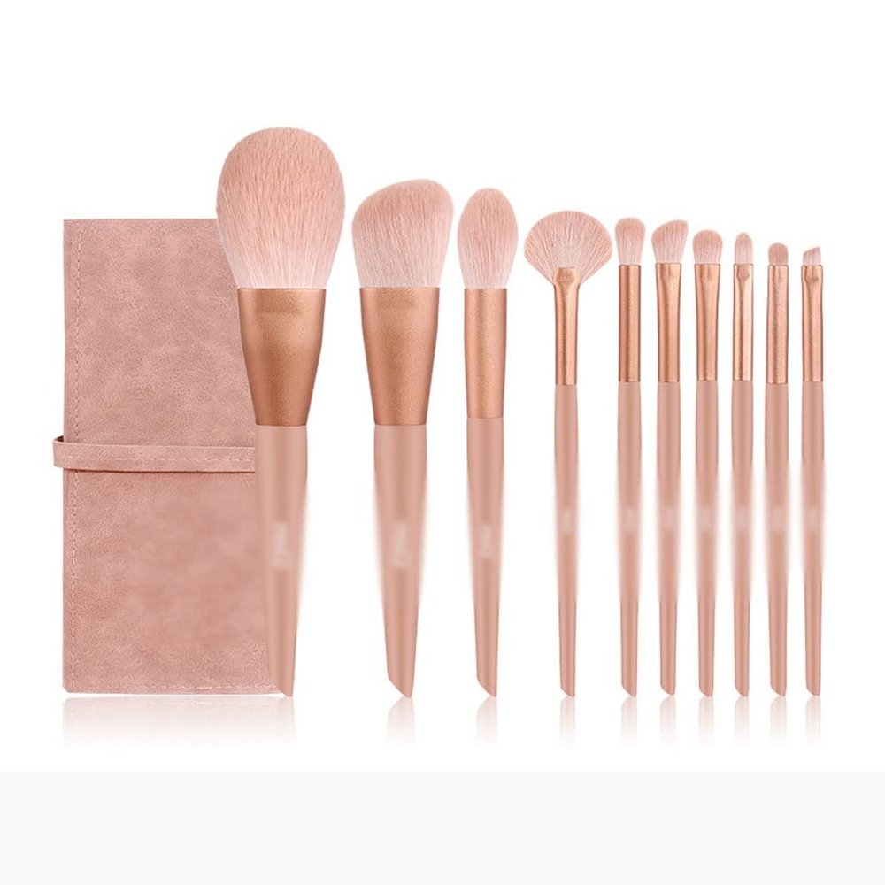 10 Makeup Brushes Set Full Set Of Brushes Blush Powder Eye Shadow Brush