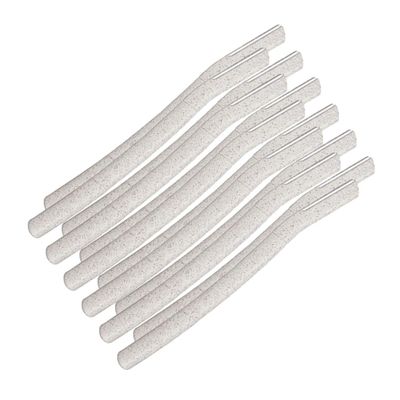 Ipetboom 12pcs Wheat Straw Eyebrow Trimmer Set Stainless Steel Blades Grooming Tools for Precise Eyebrow Shaping Suitable for Makeup Enthusiasts and Daily Use