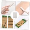 Ipetboom 12pcs Wheat Straw Eyebrow Trimmer Set Stainless Steel Blades Grooming Tools for Precise Eyebrow Shaping Suitable for Makeup Enthusiasts and Daily Use view 3