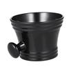 DEARMAMY Men Shaving Bowl Plastic Shaving Soap Cup Round Handle Design Easy to Use and Maintain Black view 1