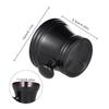 DEARMAMY Men Shaving Bowl Plastic Shaving Soap Cup Round Handle Design Easy to Use and Maintain Black view 2