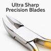 ZOLA Professional Cuticle Nippers  Jaw 12 Gold Stainless Steel  Long Handle Precision Trimmer for Manicure & Pedicure  Sharp, Durable & Ergonomic view 3