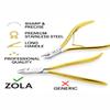 ZOLA Professional Cuticle Nippers  Jaw 12 Gold Stainless Steel  Long Handle Precision Trimmer for Manicure & Pedicure  Sharp, Durable & Ergonomic view 4