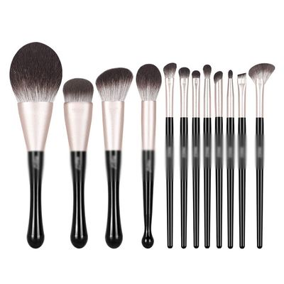 12 Brushes Set Complete Set Of Brushes Eye Shadow Brushes Beauty Tools