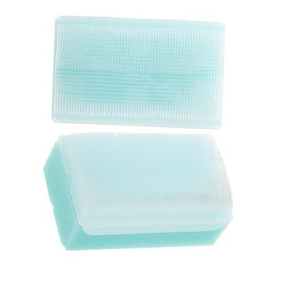 Yardwe 2pcs Bath Sponge Brushes Gentle Sensory Massage Brushes for Newborns Soft Bristle Design Reusable for Bath Adorable