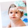 Yardwe 2pcs Bath Sponge Brushes Gentle Sensory Massage Brushes for Newborns Soft Bristle Design Reusable for Bath Adorable view 3