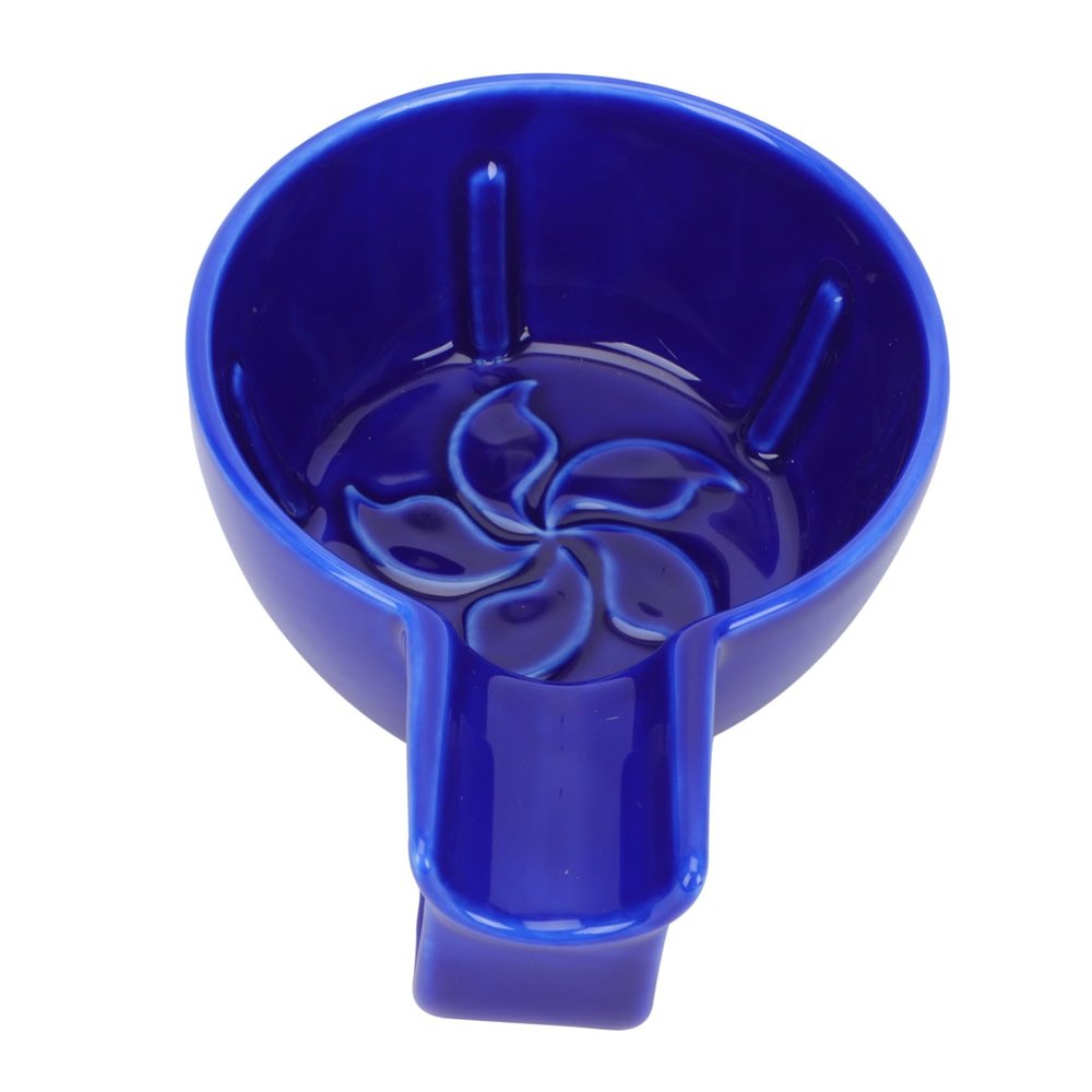 DEARMAMY 1pc Shaving Bubbling Vessel for Men Ceramic Shaving Foam Bowl Easy to Carry