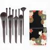 10 Makeup Brush Set Brush Eyeshadow Blush Brush Eye Portable Beauty Tool Foundation Brush(D) view 1