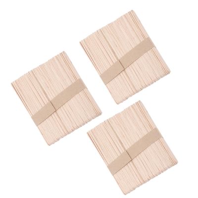 FRCOLOR 150pcs Wooden Waxing Spatulas Natural Hair Removal Sticks Disposable Applicators for Body Waxing for Beauticians and Home Use