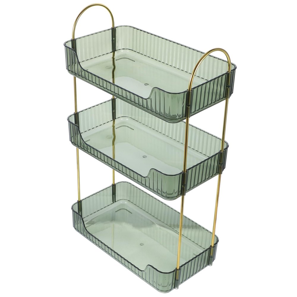 ABOOFAN Bathroom Organizer Rack Transparent Toiletry Storage for Countertop Multi Functional Makeup Holder Vanity Tray for Cosmetics and Skincare Products