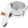 DECHOUS Wax Melting Container Set 2pcs Non-Stick Wax Heater Pot with Lid 600CC Capacity for Hair Removal Waxing Supplies Practical Aluminum Bowl for Home Use view 1