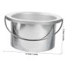 DECHOUS Wax Melting Container Set 2pcs Non-Stick Wax Heater Pot with Lid 600CC Capacity for Hair Removal Waxing Supplies Practical Aluminum Bowl for Home Use view 2