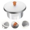 DECHOUS Wax Melting Container Set 2pcs Non-Stick Wax Heater Pot with Lid 600CC Capacity for Hair Removal Waxing Supplies Practical Aluminum Bowl for Home Use view 4