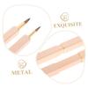 PartyKindom 2PCS Portable Telescopic Lip Brush Set Retractable Lipstick Applicator with Nylon Fiber Bristles for Makeup Go view 4