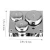 WOFASHPURET 3pcs Nail Crystal Cups with Lids Mini Acrylic Liquid Containers for Nail Powder Stainless Steel Set for Professional Manicure and Home Use view 2