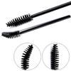 Disposable Mascara Wands, Black Plastic Eyelash Extension Brushes, 3.9 Inch Length, Professional Makeup Applicators, 100 Count Spoolie Brush Set (3.9 inch, 100, Count) view 3