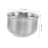FRCOLOR Stainless Steel Shave Bowl for Men Easy Clean Shaving Mug with Smooth Surface Durable Shaving Container Grooming Tool for Effortless Preparation view 2