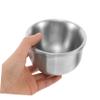 FRCOLOR Stainless Steel Shave Bowl for Men Easy Clean Shaving Mug with Smooth Surface Durable Shaving Container Grooming Tool for Effortless Preparation view 3