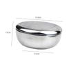 Beaupretty 1Pc Durable Stainless Steel Shaving Bowl for Smooth Lathering Essential Razor Accessory with Lid for Mens Grooming view 2