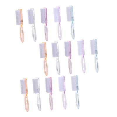 Ipetboom 15Pcs Long Handle Nail Brush for Toenail and Fingernail Cleaning Flexible Bristles for Easy Dirt Removal Comfortable Grip for Includes Colors