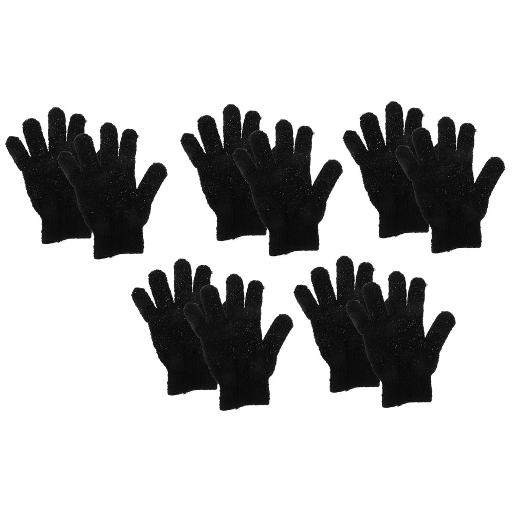 GOOHOCHY 10pcs Exfoliating Bath Gloves Double-sided Body Scrub Mitts Exfoliating Body Wash Mitts for Men Women Machine Washable Soft Material
