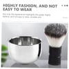 Vaguelly 1PC Durable Stainless Steel Shaving Bowl Practical Foaming Container for Men Capacity Design for Comfortable Shaving Experience Smooth Edges Safe to Use view 2