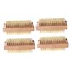 TOVINANNA 4pcs Natural Pig Bristle Hand Scrub Brush with Wooden Handle Eco-Friendly Dual-Sided Cleaning Tool for Nails Hands and Feet Non-Slip Design for Home and Bath Use view 1