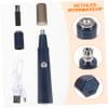 Beaupretty 1 Set Electric Nose Hair Removal Eyebrow Trimmer Portable Manual Shaving Machine for Men and Women Durable Material Lightweight Quick Painless Hair Removal Blue view 3