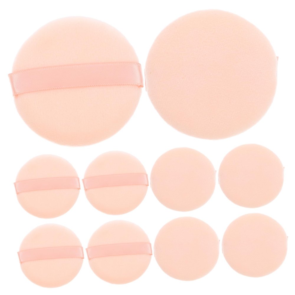 WRITWAA 16Pcs Fluffy Face Powder Puff Cotton Makeup Pads for Loose Powder Application Portable and Washable Cushions for Smooth Blending for Makeup Lovers