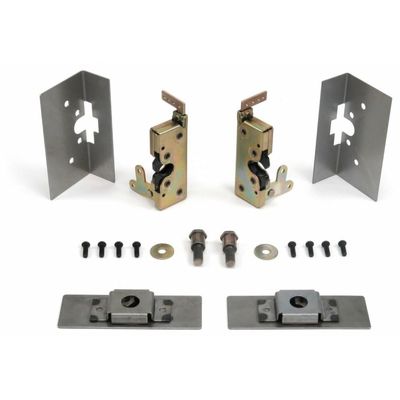 CXPIJTO for FF350 1947-1950,for F350-24 1951-1954 & -27 1951-1954,for FC300 1947-1950 Truck Large Door Latches + Install Kit Hot Rod Body Trim Zinc Plated 2-Latch Brackets 1CTLBCDLIKHRBT