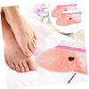 DEARMAMY 2 Pairs Peach Paraffin Wax Therapy Covers for Hands Feet Exfoliating Scrub Gloves for Moisturizing Care Easy to Use Durable Salon Quality Home Treatment view 4