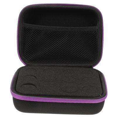 CALLARON Essential Oil Bottle Storage Bag Slot Organizer Travel Toiletries Box Aromatherapy Bottle Storage Case Shockproof Eva Hard Shell Case for Essential Oils Strong Zipper and Divider