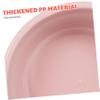 Beavorty 2pcs Household Plastic Wash Basin Set Medium Size Foot Washing Basins for Home Use Versatile Multifunctional Sink Tubs in Pink view 3
