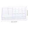 OUNONA Acrylic Lipstick Organizer Cosmetic Storage Box 10 Compartments for Makeup and Jewelry Display for Vanity Travel and Professional Use view 2